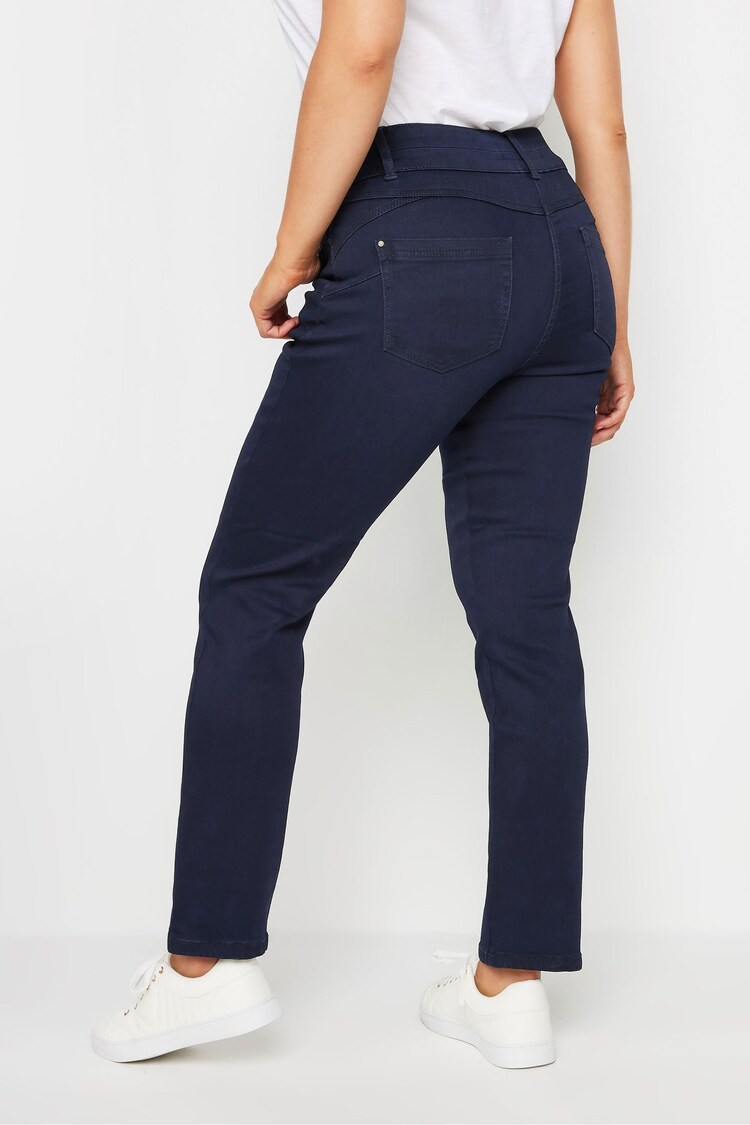 M&Co Blue Lift And Shape Straight Leg Jeans - Image 3 of 5