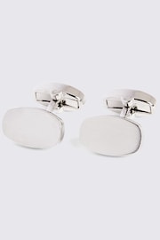 MOSS Grey Brushed Cufflinks - Image 1 of 2