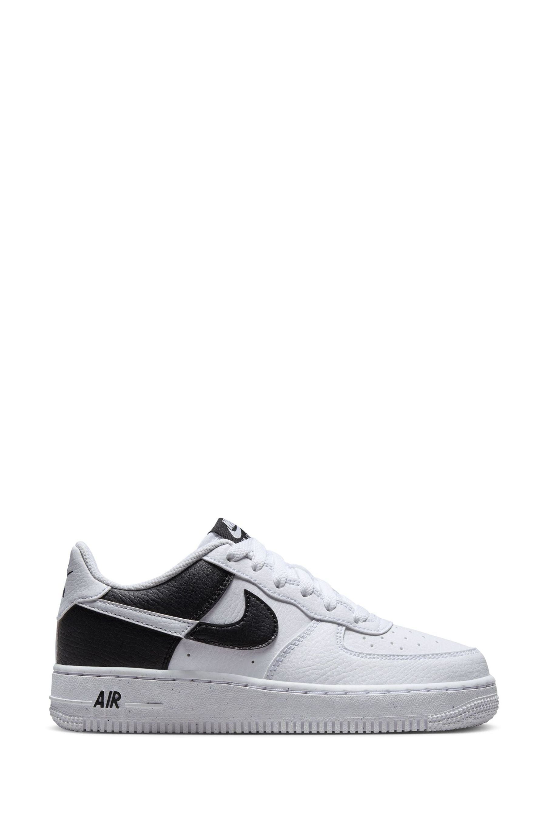 Buy Nike Black White Air Force 1 Youth Trainers from Next Ukraine