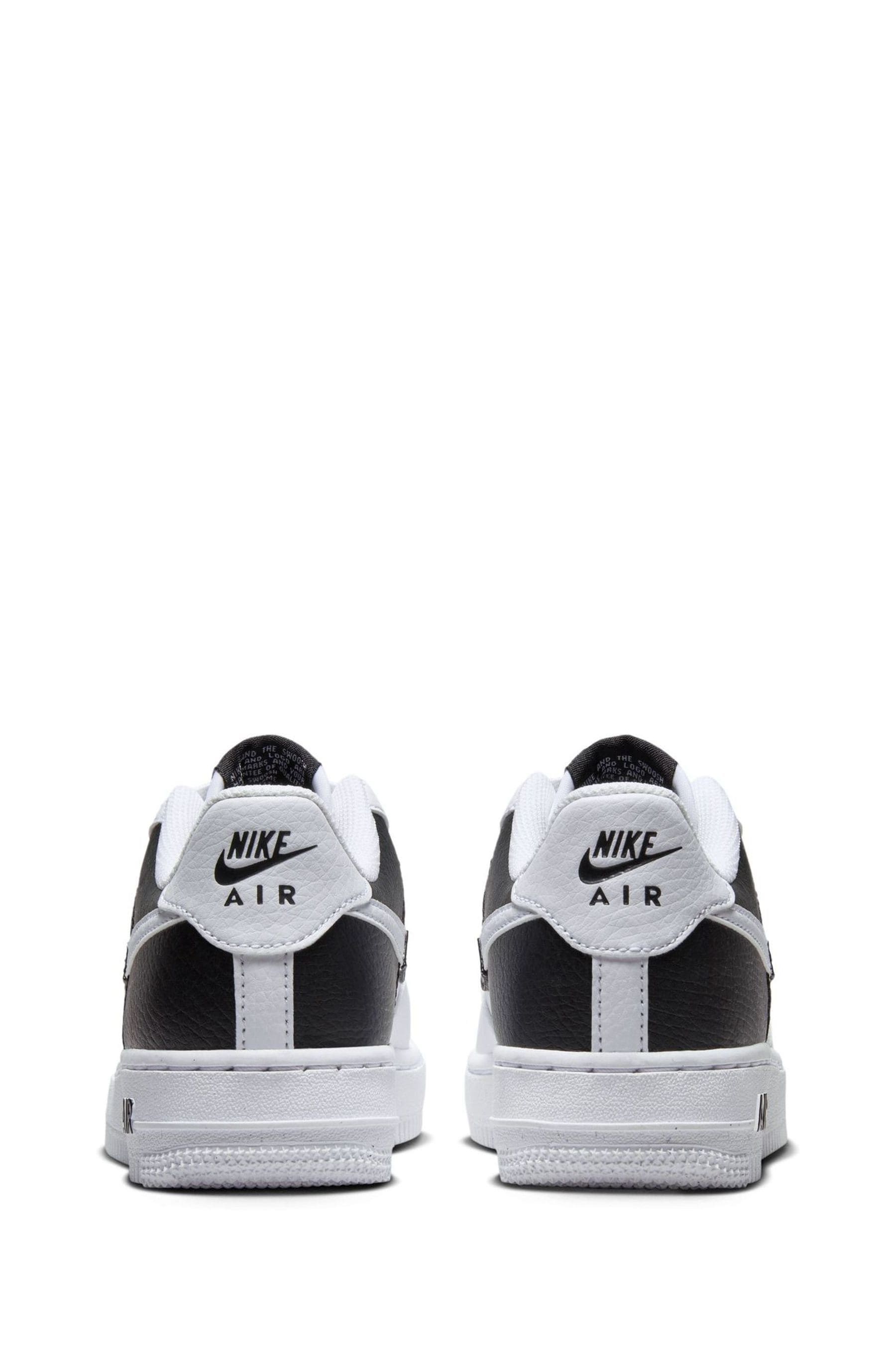 Buy Nike Black White Air Force 1 Youth Trainers from Next Ukraine