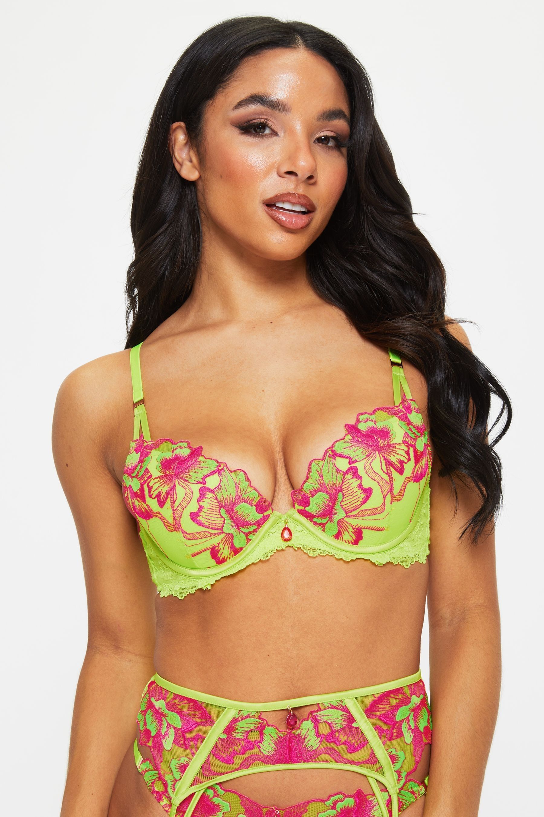 Buy Ann Summers Green Luminescent Padded Plunge Bra from Next Germany