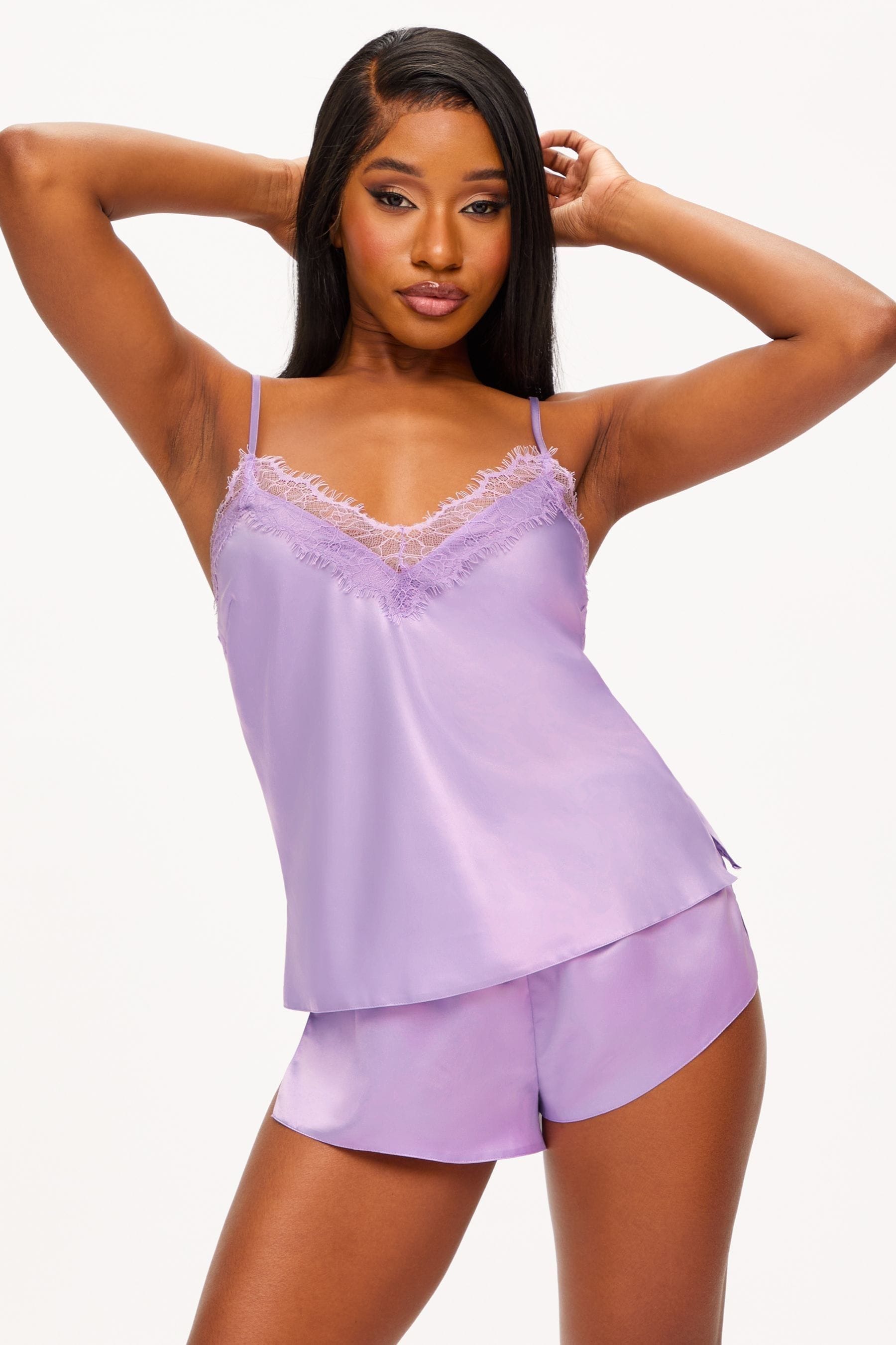 Purple satin cami discount