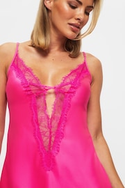 Ann Summers Pink Cherryann Satin Slip Chemise - Image 3 of 5