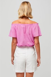 Aspiga Pink Ilana Frill Gauze Top - Image 2 of 5