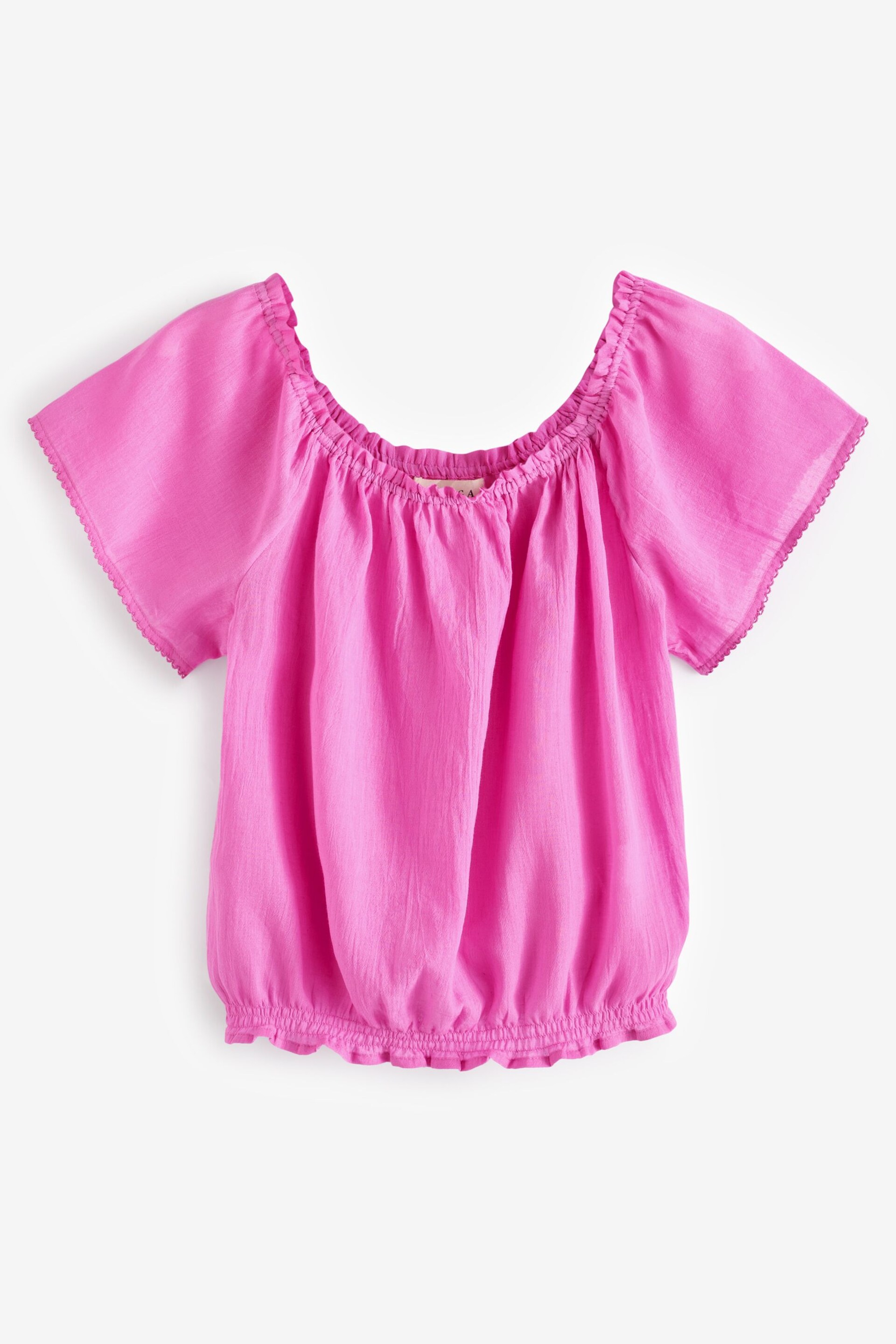 Aspiga Pink Ilana Frill Gauze Top - Image 5 of 5