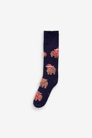 Navy/Grey 2 Pack Christmas Hamish Heavyweight Socks - Image 3 of 5