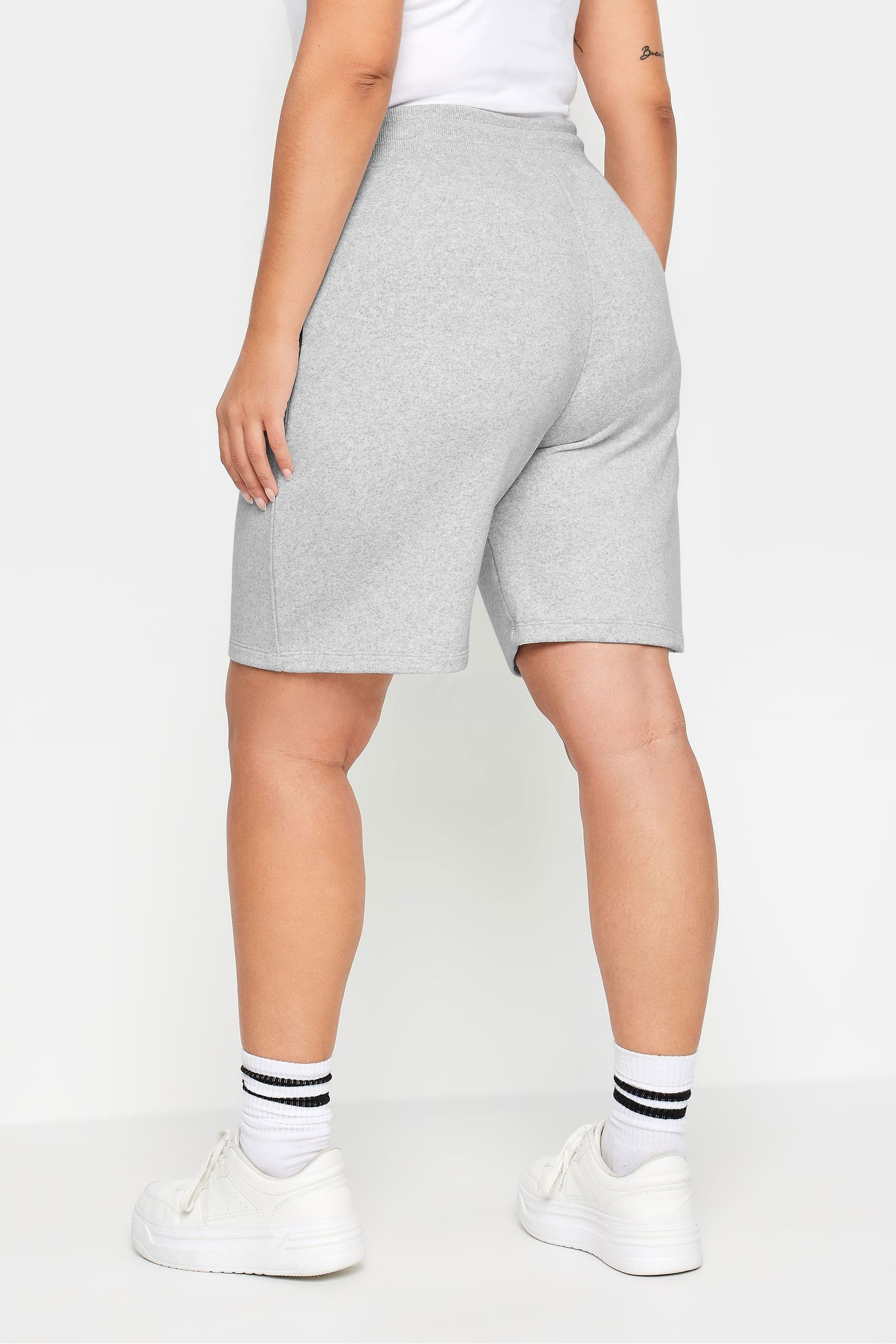 Light grey jogger shorts sale