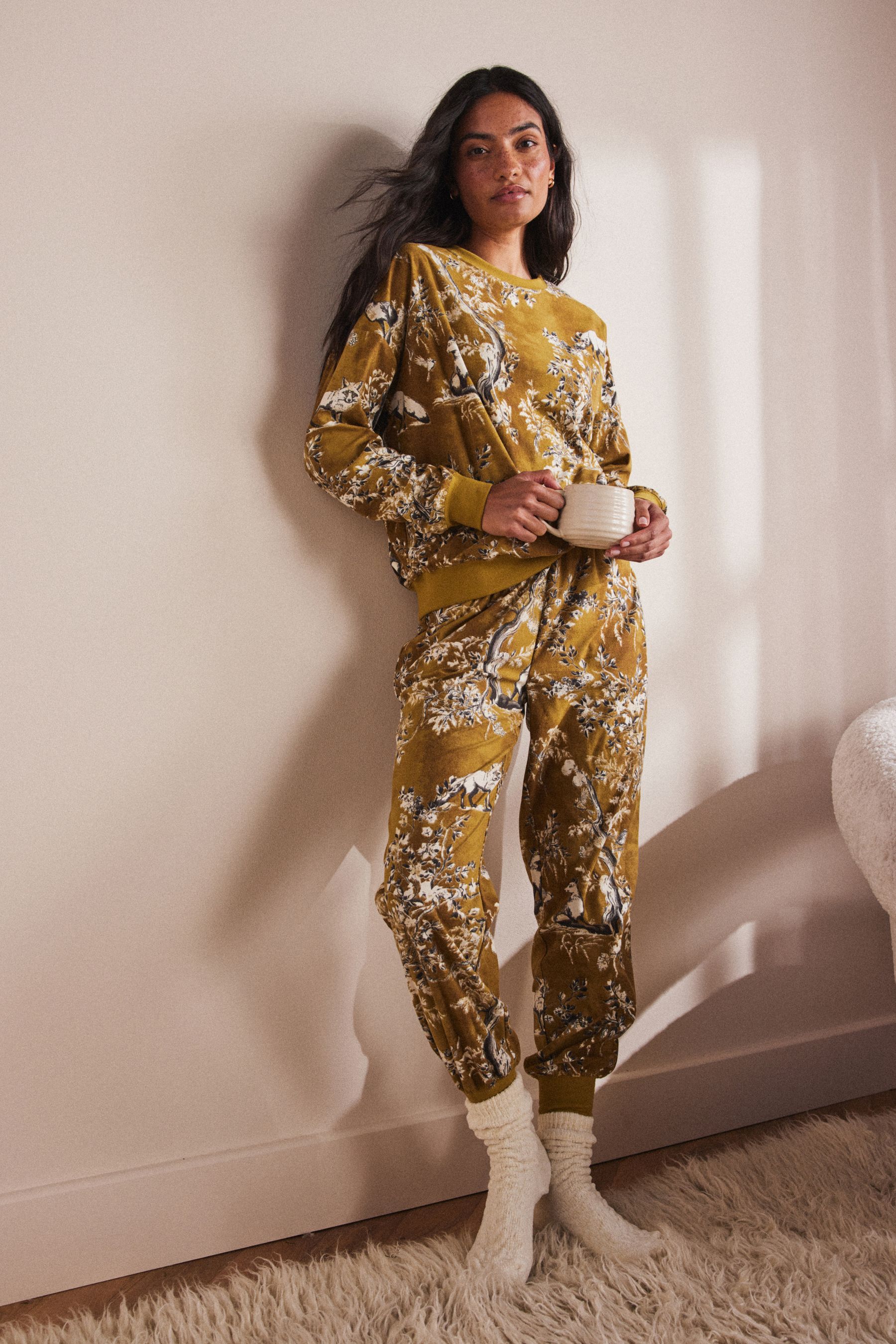 Cosy fox pyjamas outlet
