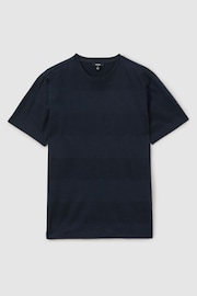 Reiss Rialto Mercerised Jacquard Crew Neck T-Shirt - 圖片 2，共 6