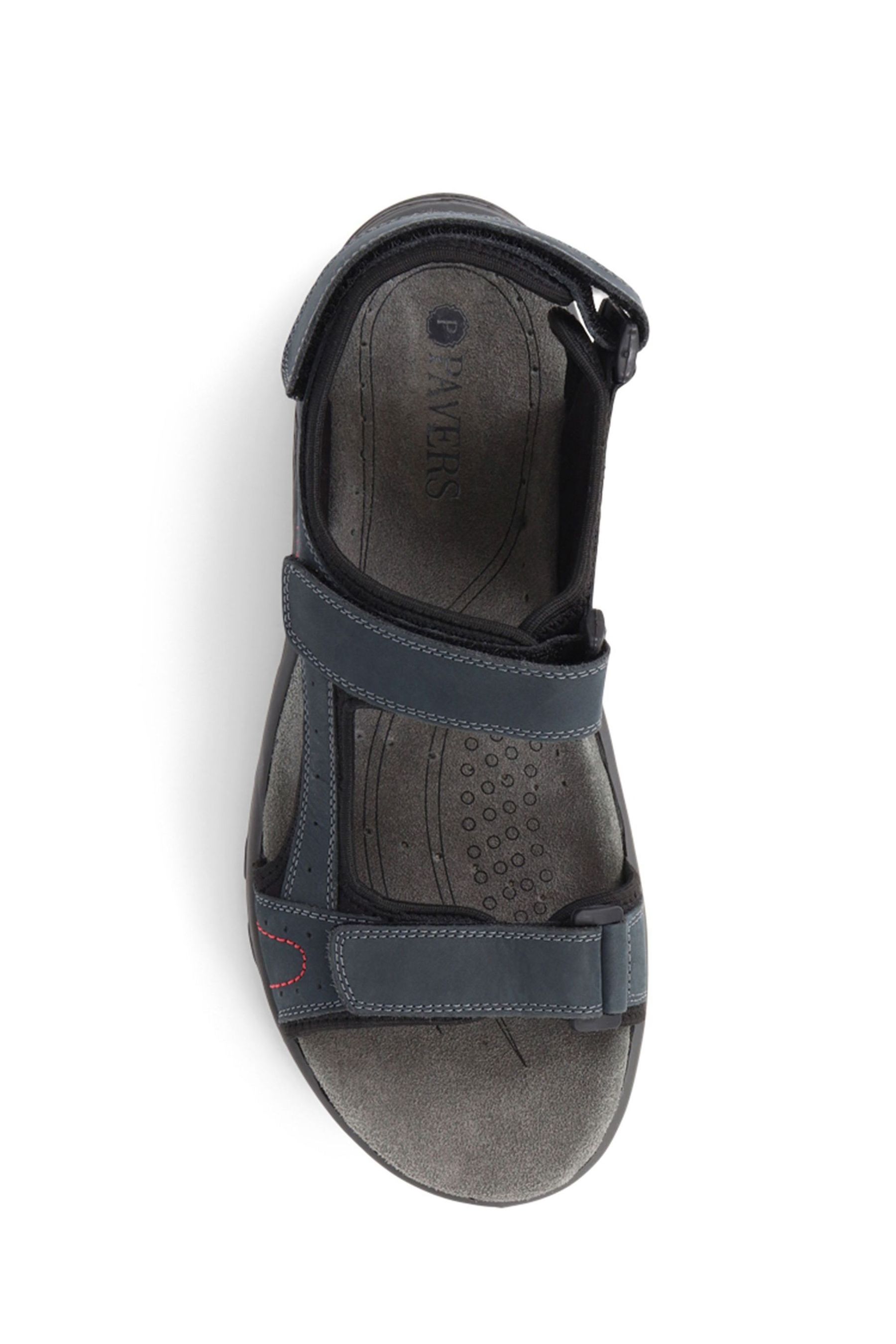 Buy Pavers Blue Pavers Adjustable Leather Walking Sandals from Next Luxembourg