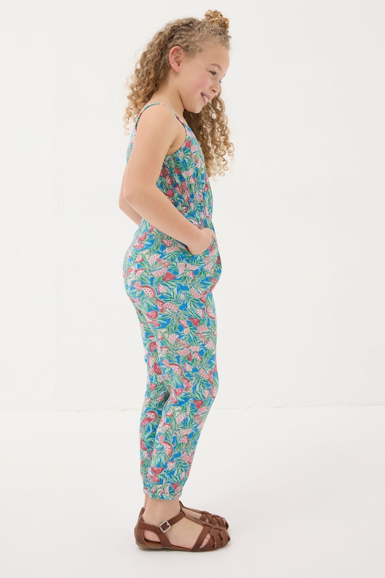 FatFace Blue Paisley Print Jumpsuit - Image 2 of 4