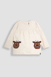 JoJo Maman Bébé Natural Gruffalo Appliqué Pockets Tunic and Leggings Set - Image 6 of 9