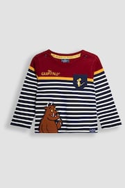 JoJo Maman Bébé Navy Gruffalo Appliqué Top - Image 1 of 3