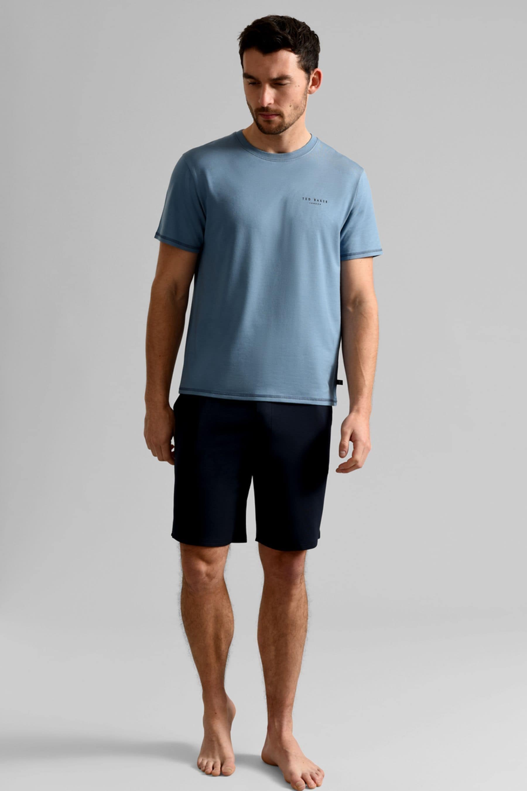 Buy Ted Baker Blue T Shirt and Shorts Set from Next Luxembourg