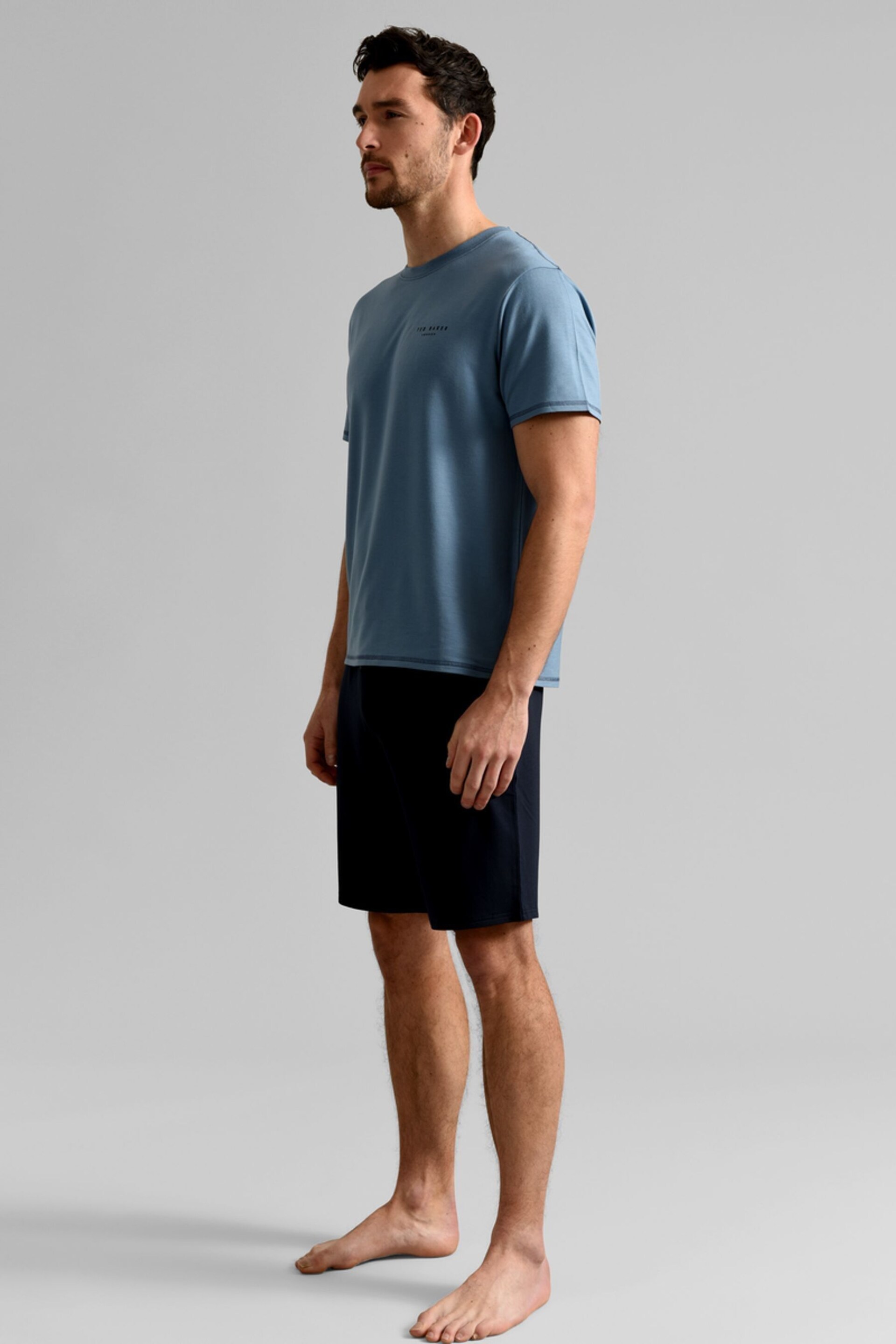 Ted Baker Blue T-Shirt and Shorts Set - Image 2 of 7