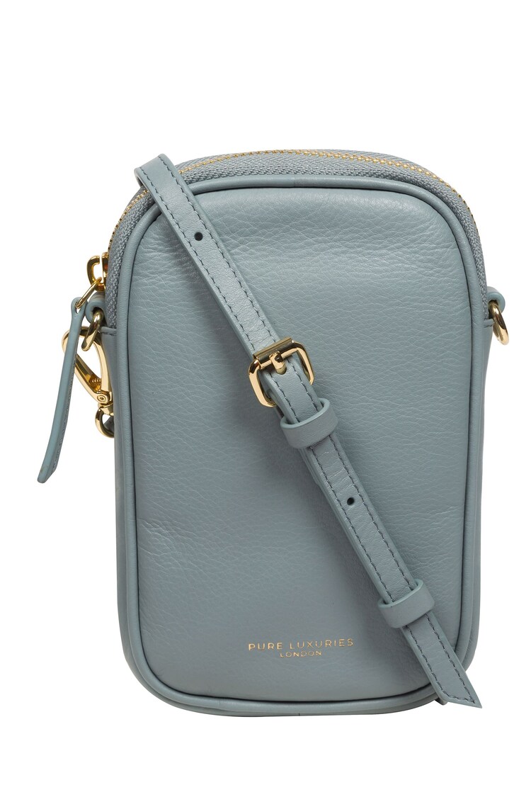 Pure Luxuries London Alaina Nappa Leather Cross-Body Phone Bag - Image 1 of 8