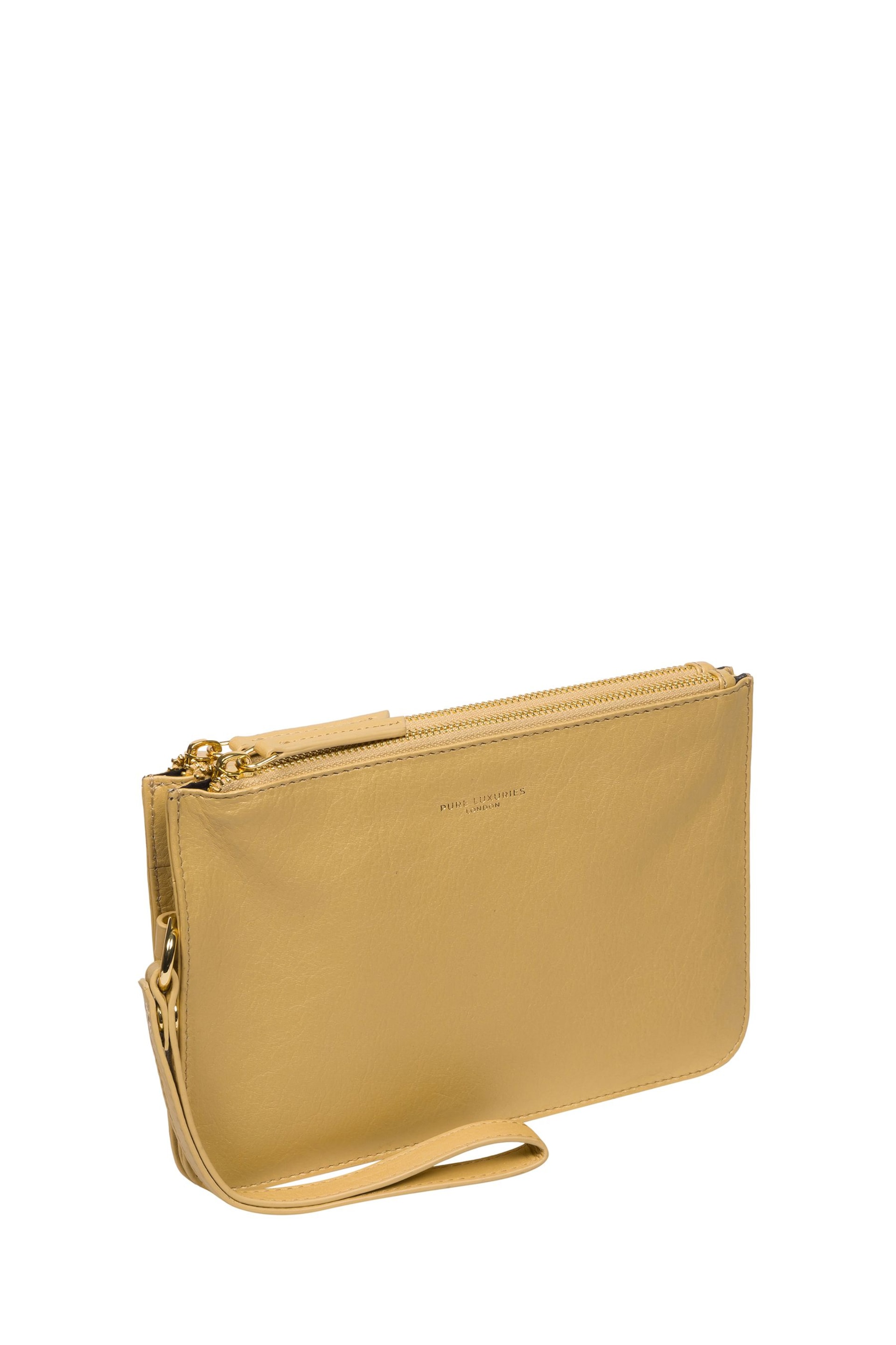 Pure Luxuries London Addison Nappa Leather Clutch Bag - Image 5 of 7
