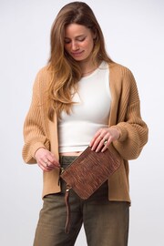 Pure Luxuries London Addison Nappa Leather Clutch Bag - Image 1 of 6