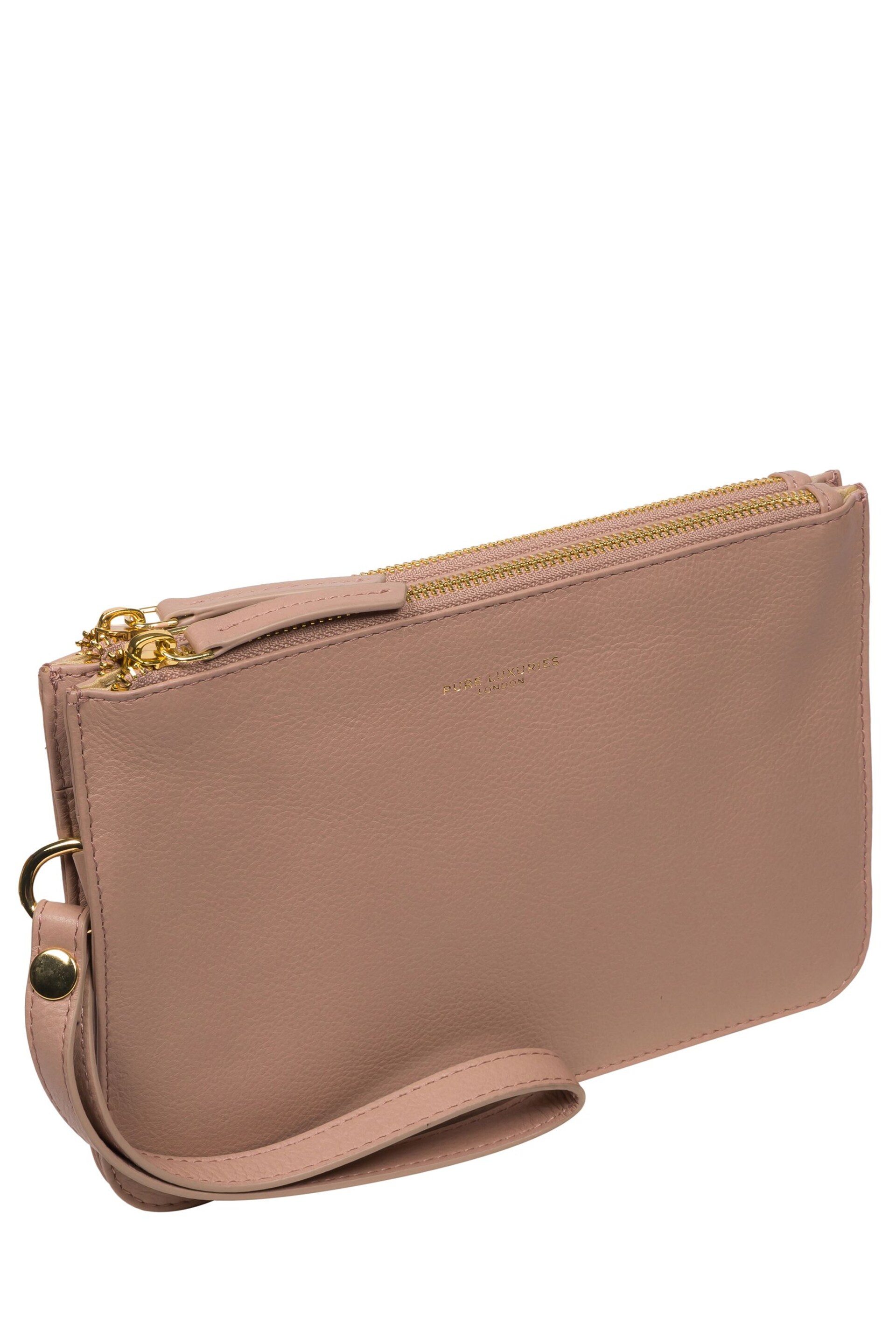 Pure Luxuries London Addison Nappa Leather Clutch Bag - Image 4 of 7