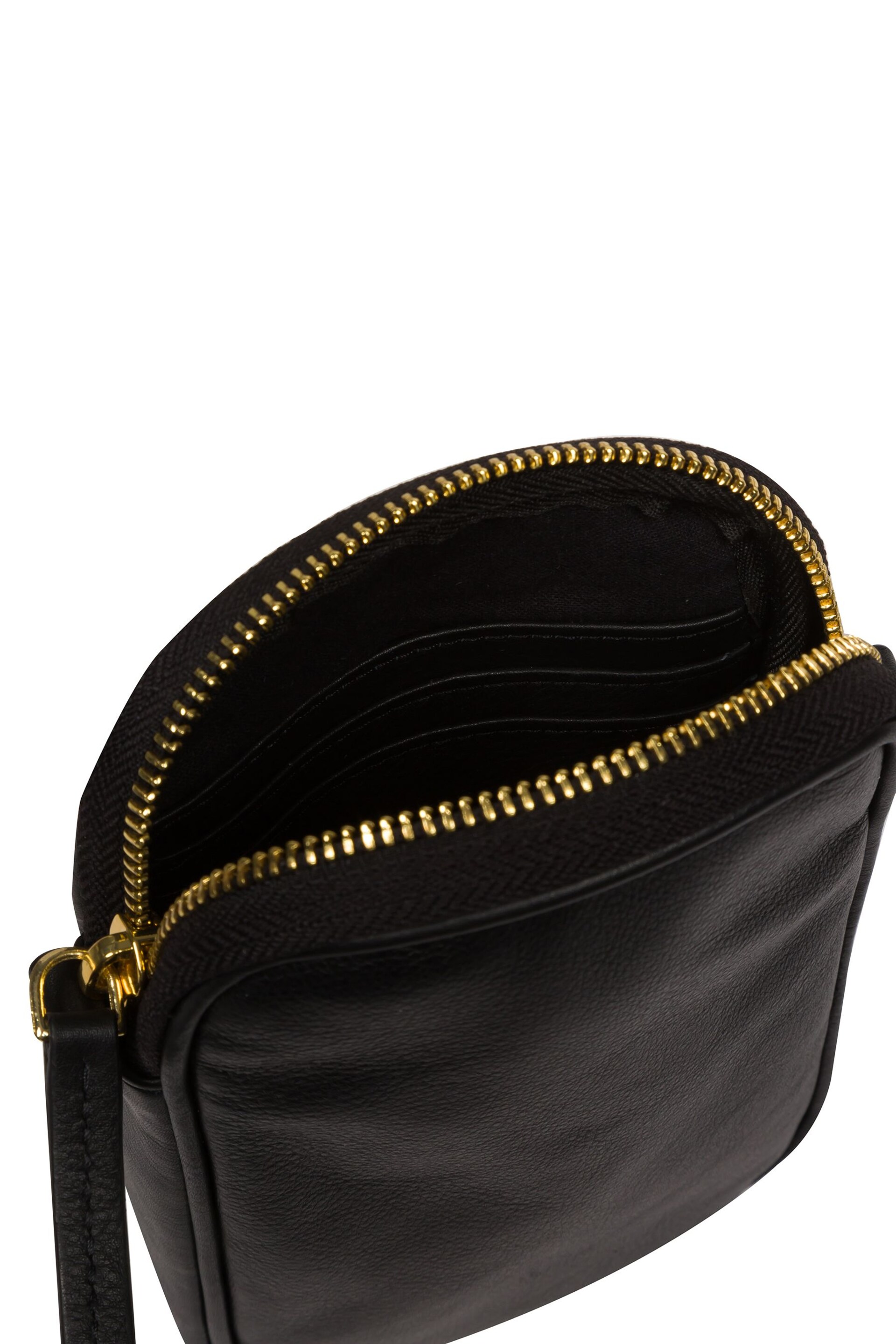 Pure Luxuries London Alaina Nappa Leather Cross-Body Phone Bag - Image 8 of 8