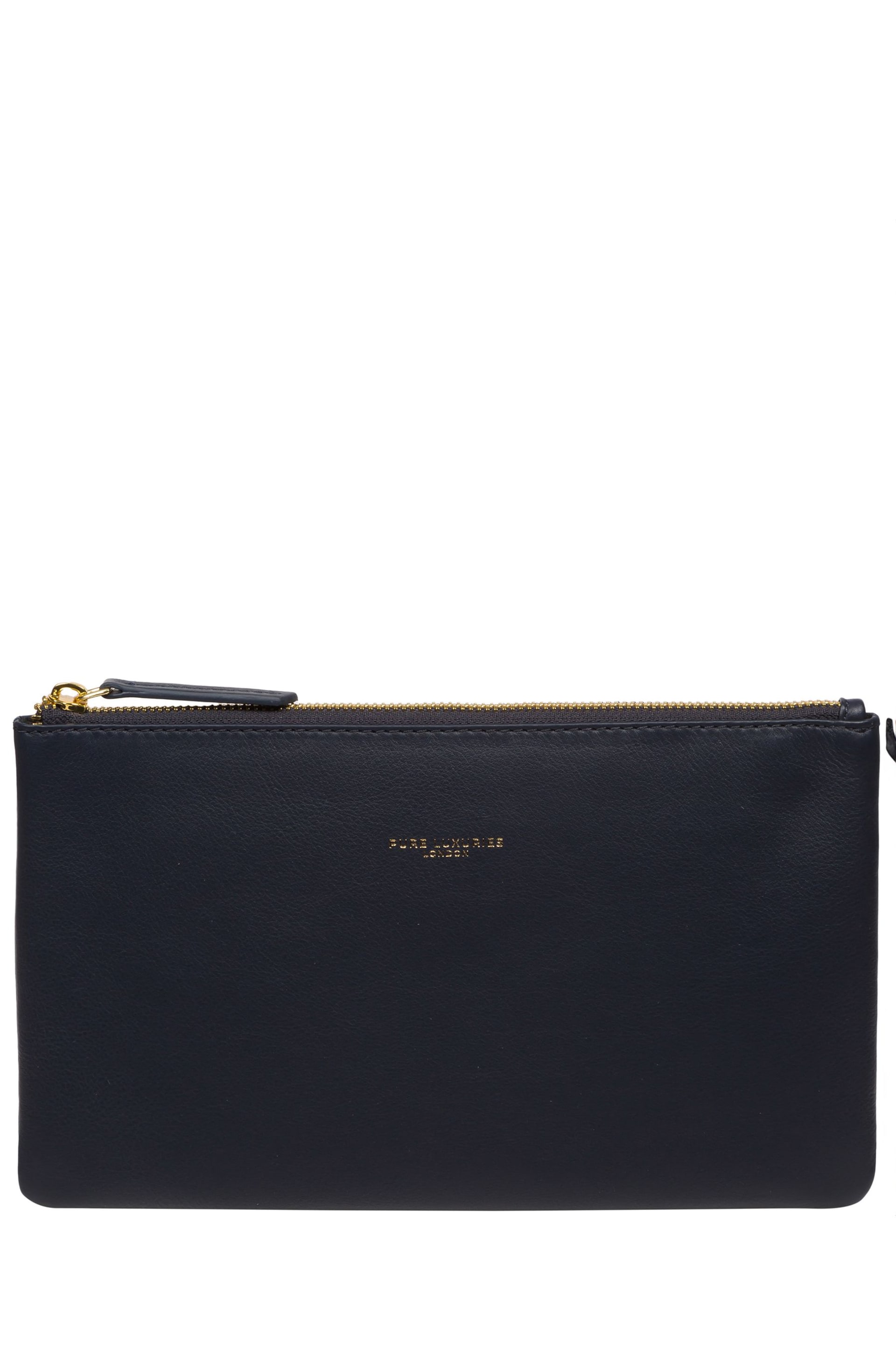 Pure Luxuries London Wilmslow Nappa Leather Clutch Bag - Image 1 of 6