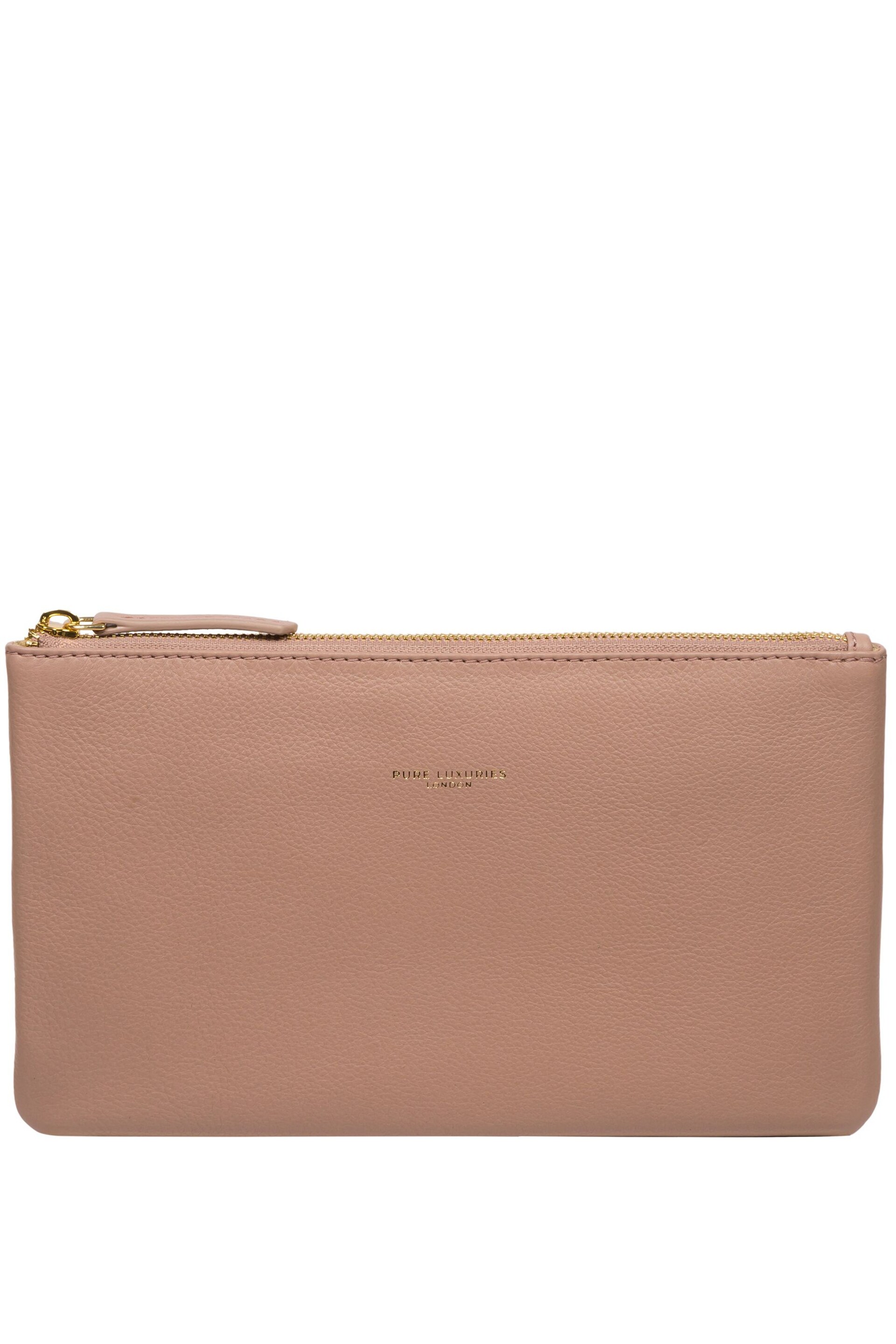 Pure Luxuries London Wilmslow Nappa Leather Clutch Bag - Image 1 of 6