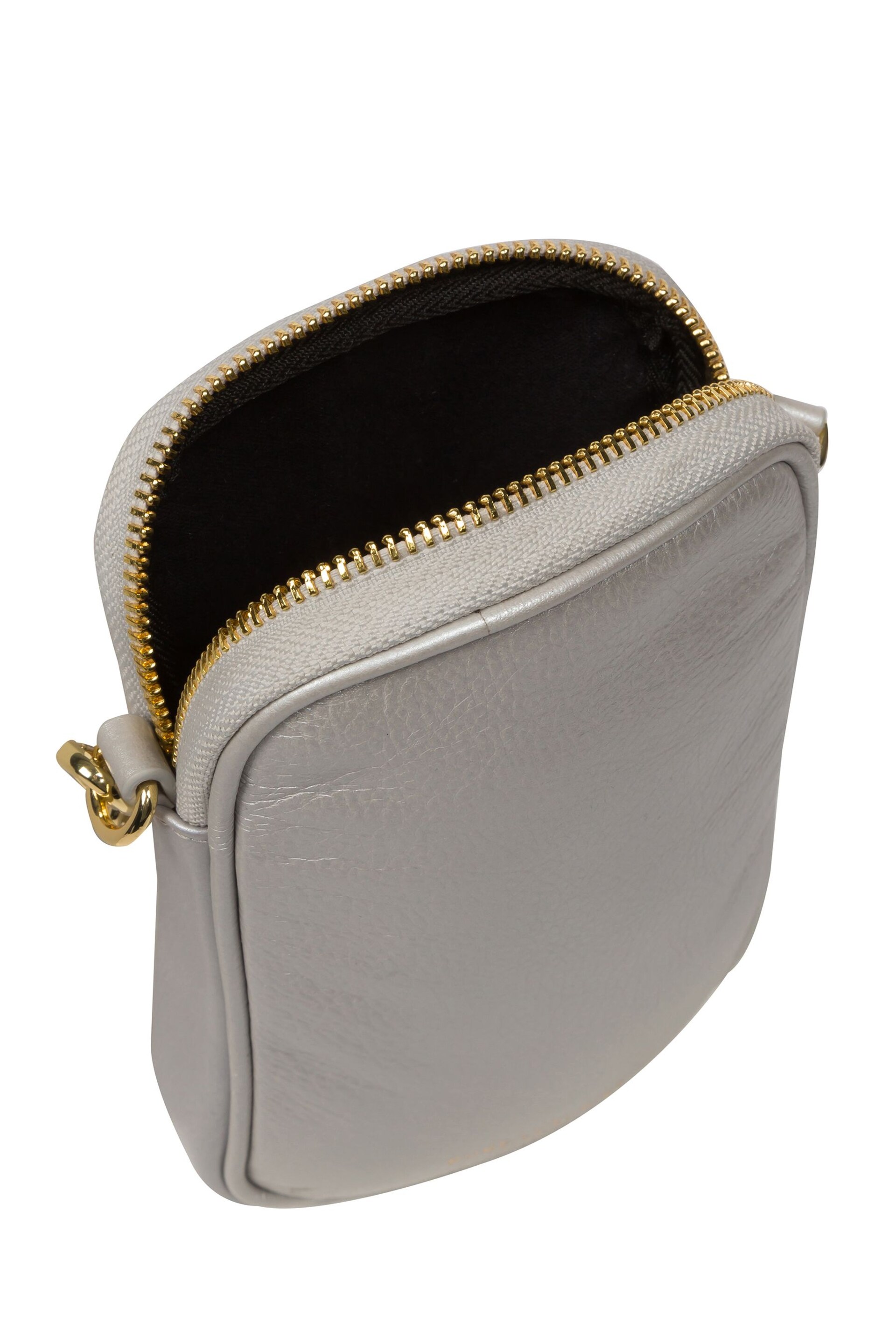 Pure Luxuries London Alaina Nappa Leather Cross-Body Phone Bag - Image 6 of 8