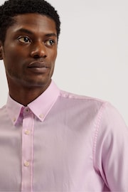 Ted Baker Pink Regular Allardo Premium Oxford Shirt - Image 2 of 6
