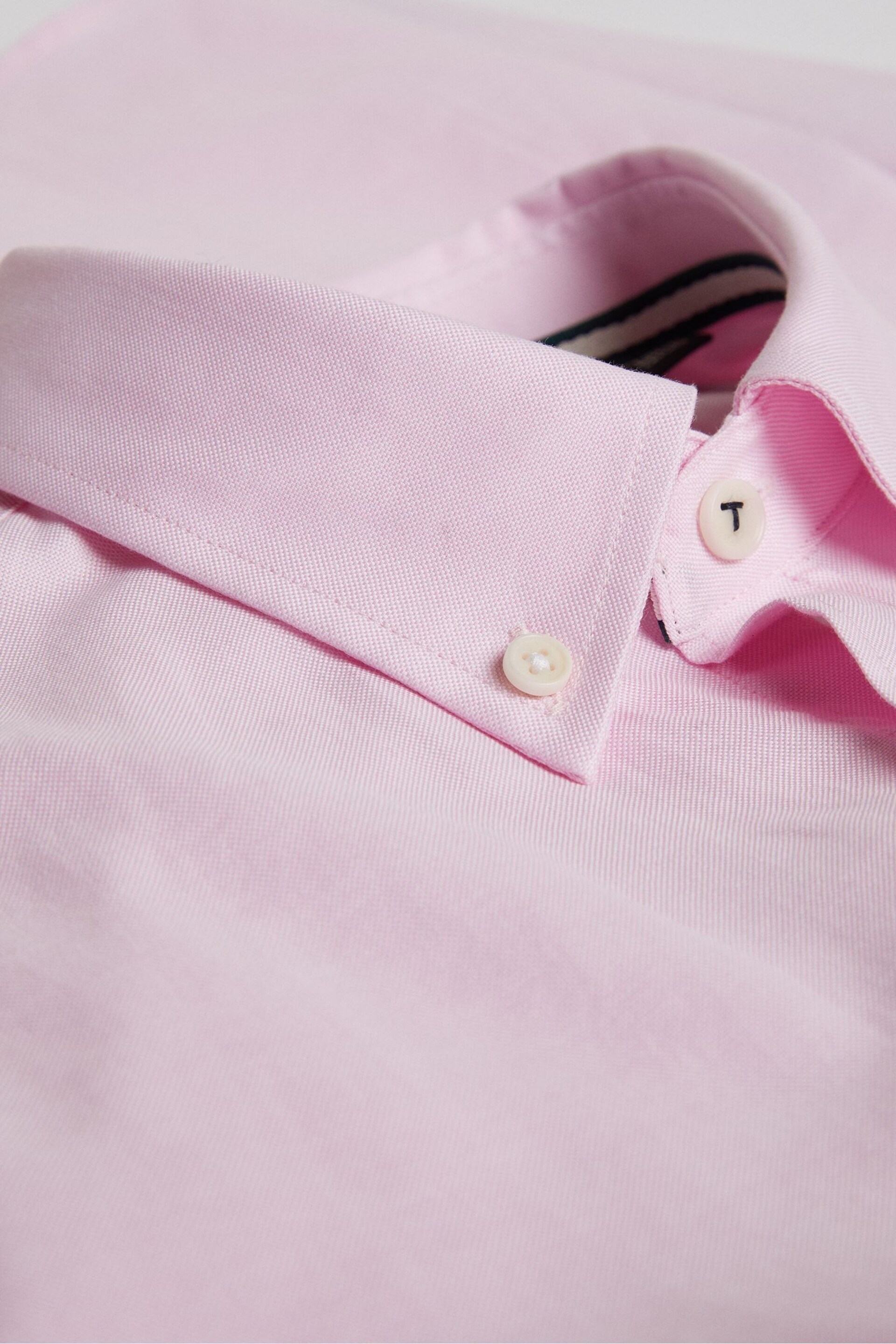 Ted Baker Pink Regular Allardo Premium Oxford Shirt - Image 6 of 6