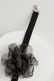 Black Organza Corsage Choker - Image 2 of 3