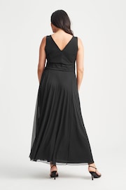 Scarlett & Jo Black Nancy Marilyn Mesh Maxi Dress - Image 2 of 4