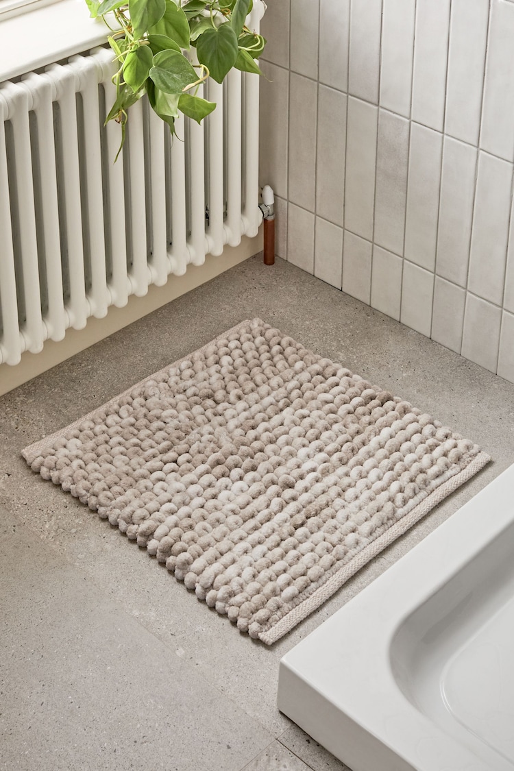 Natural Giant Bobble Shower Mat - Image 1 of 3