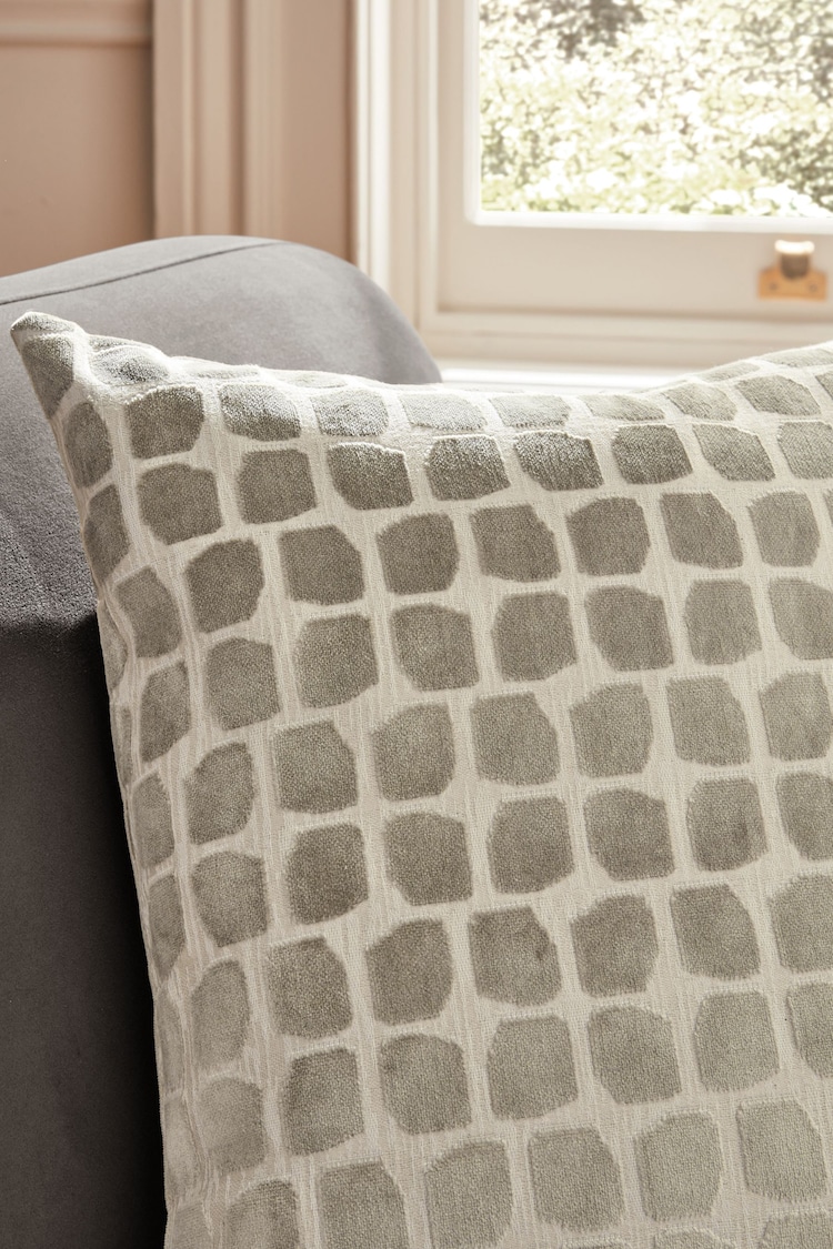 Champagne Gold Velvet Spot Cushion - Image 2 of 5