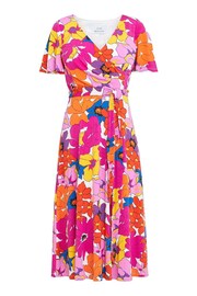 Gina Bacconi Pink Ellie Fit And Flare Dress - Image 5 of 5