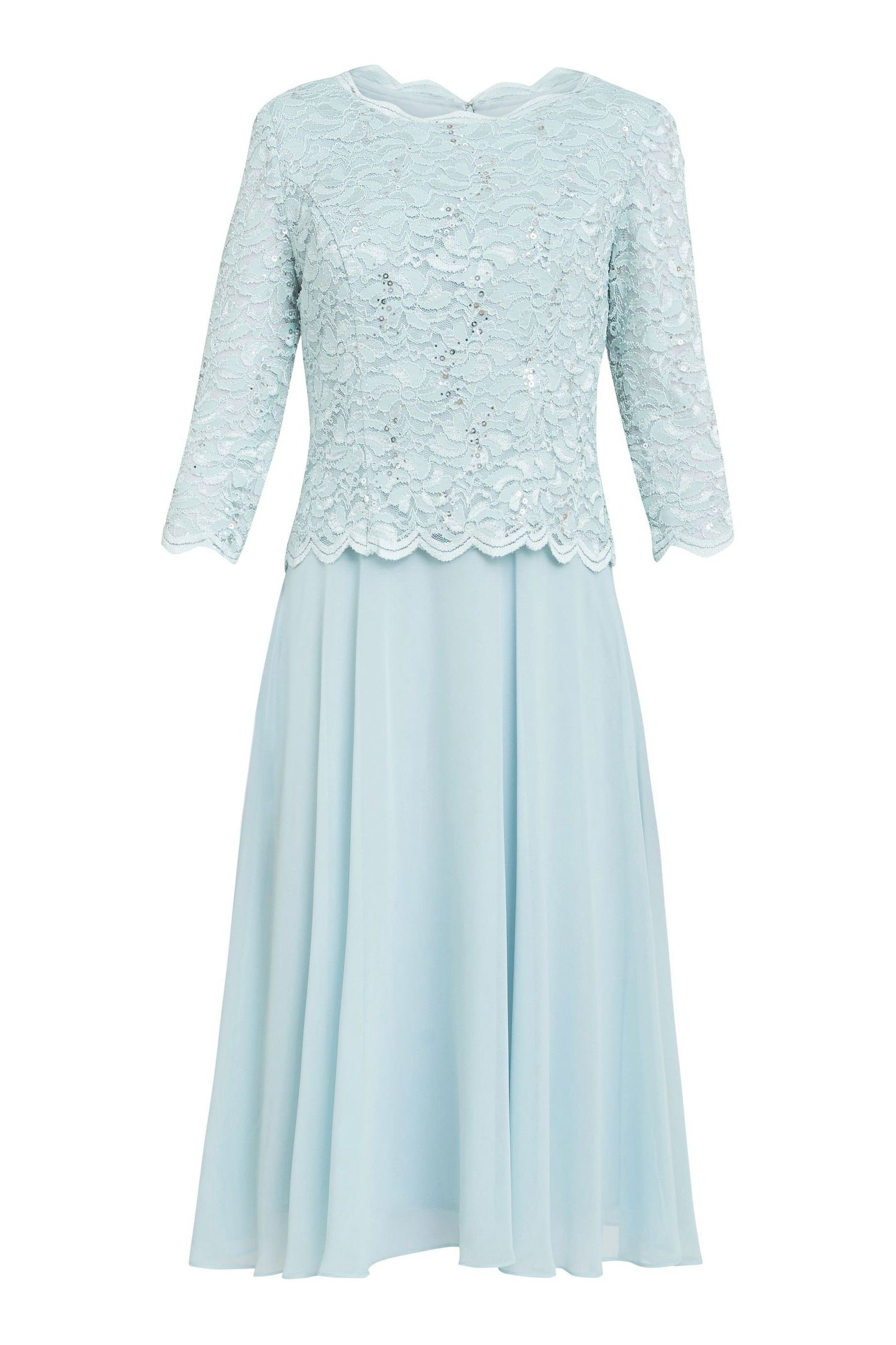 Gina bacconi chiffon dress 2025