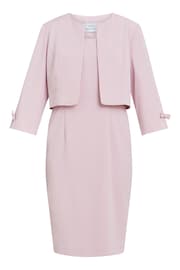 Gina Bacconi Pink Corinne Crepe Dress And Jacket - Image 4 of 6