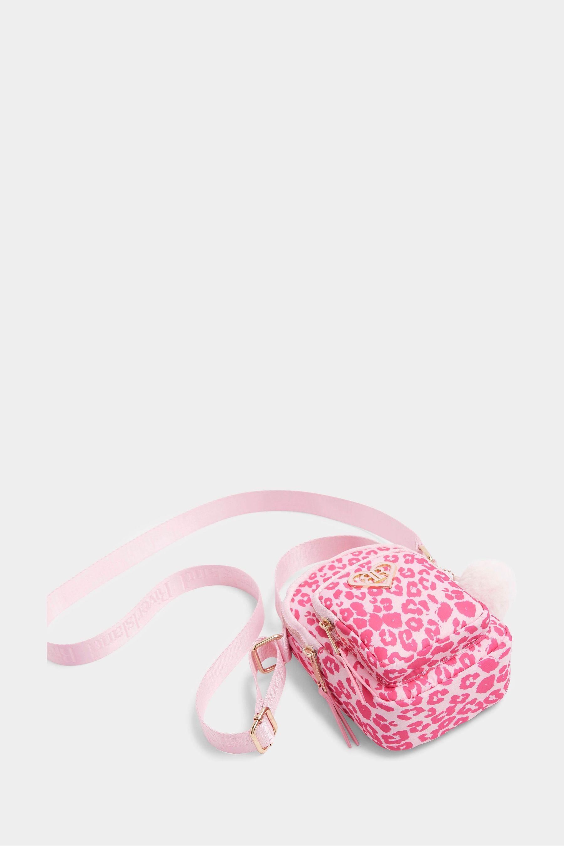 Buy River Island Pink Girls Nylon Leopard Festival Bag from Next Oman