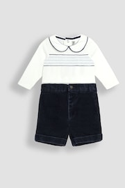 JoJo Maman Bébé Smocked Body And Woven Shorts Set - صورة 1 من 5