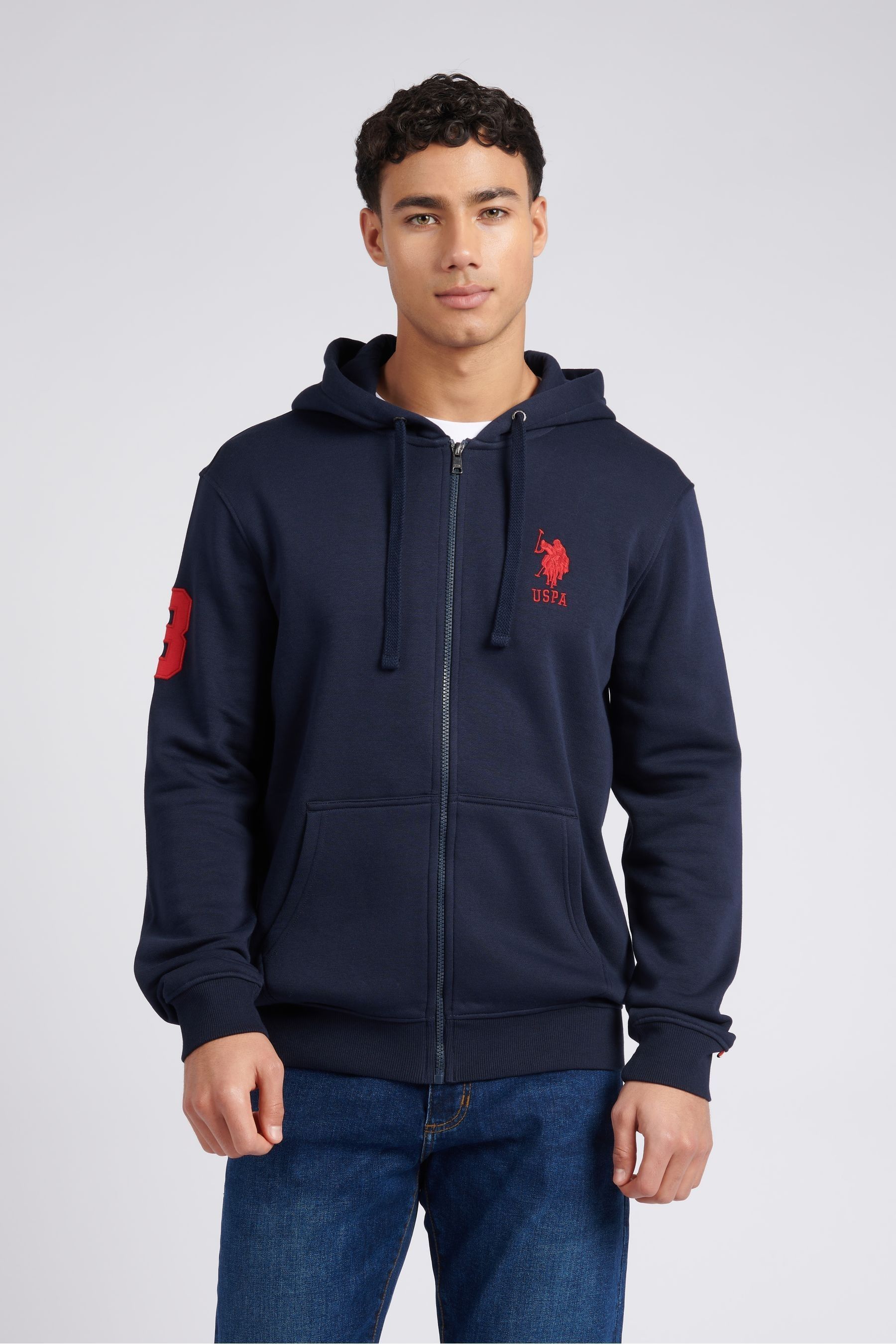Polo zip hoodie men's outlet