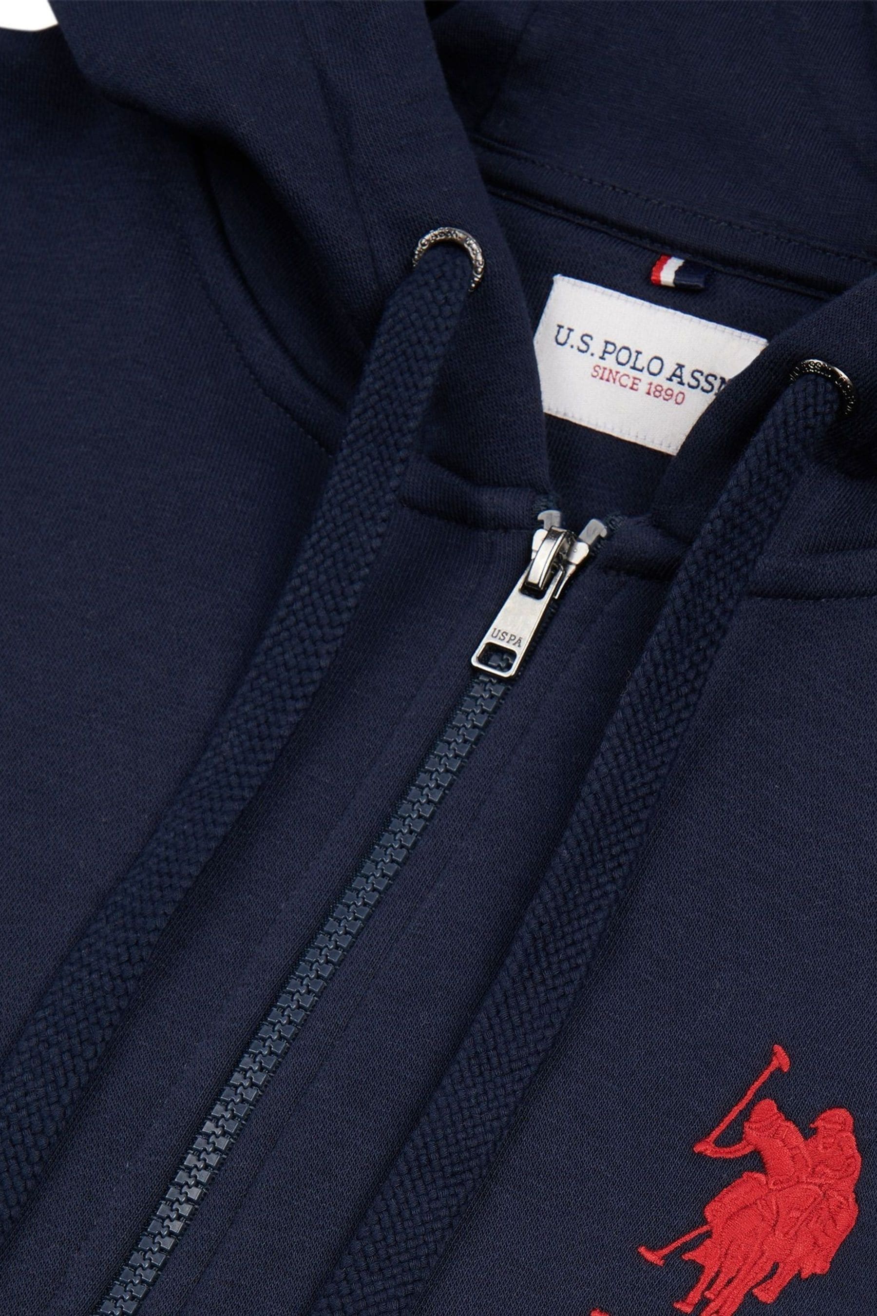 Buy U.S. Polo Assn. Blue Mens Classic Fit Player 3 Zip Up Hoodie from Next Ukraine