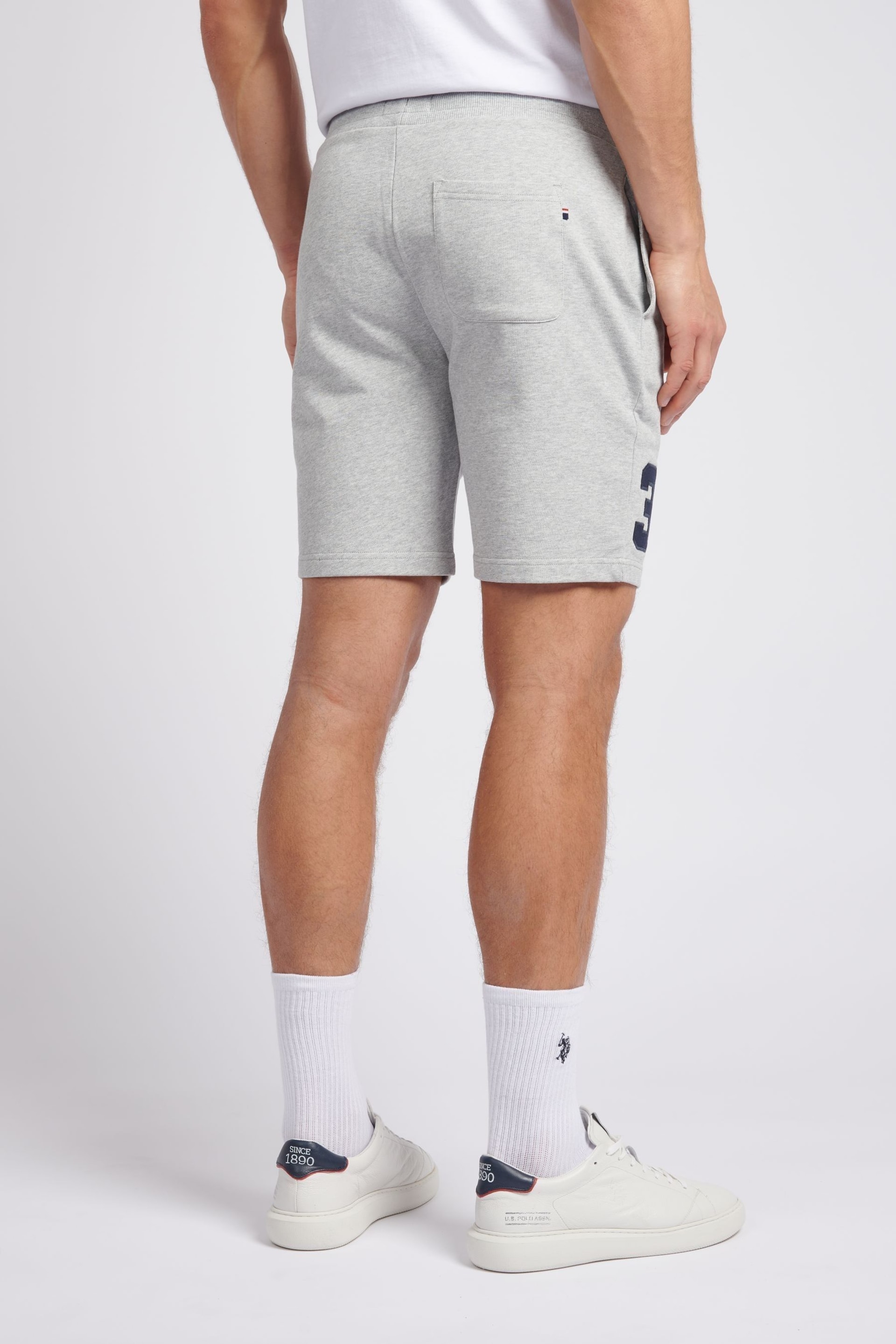 U.S. Polo Assn. Mens Classic Fit Player 3 Sweat Shorts - Image 4 of 9