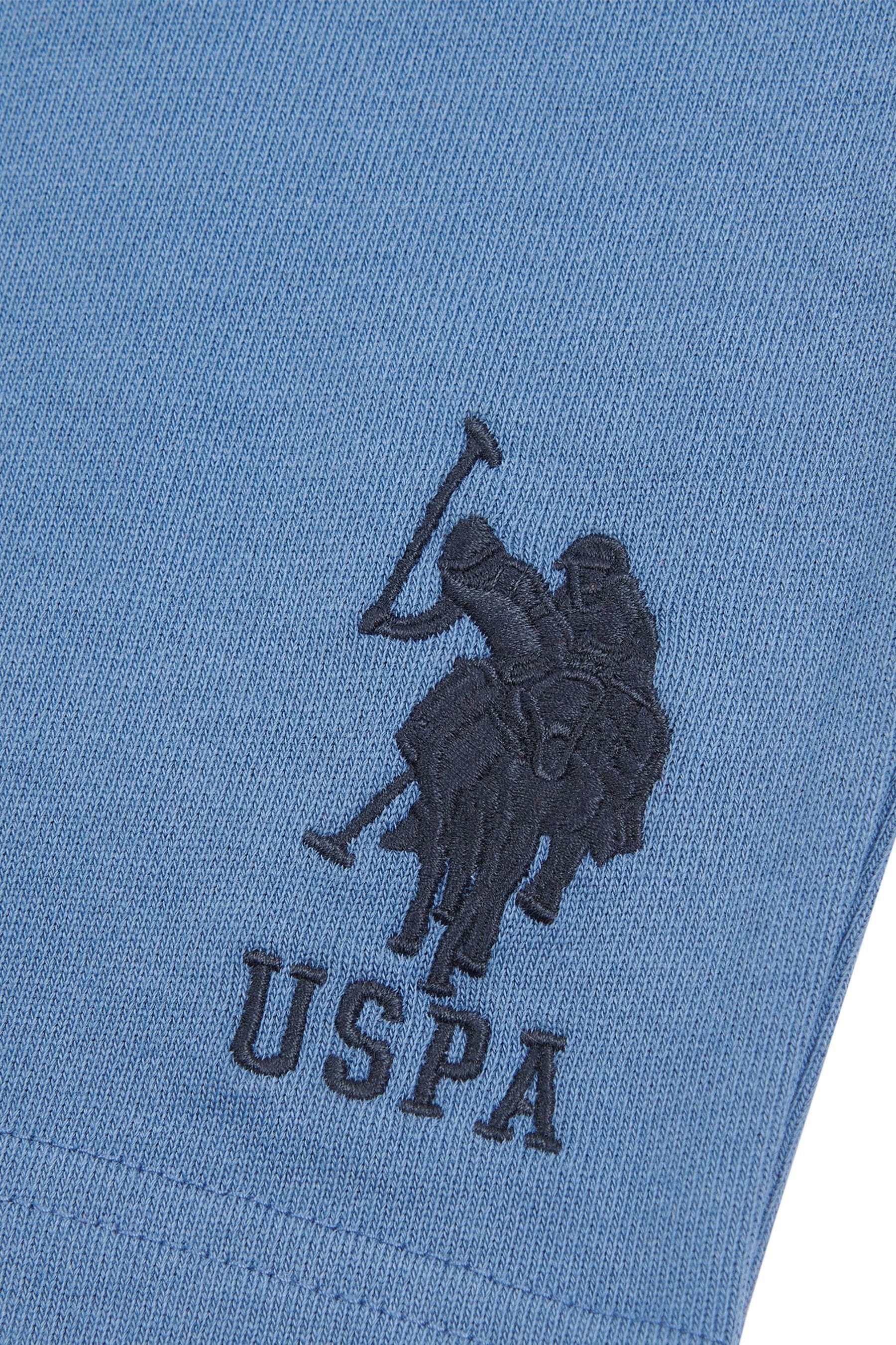 Buy U.S. Polo Assn. Blue Mens Classic Fit 100 Cotton Player 3 Sweat Shorts from the Next UK online shop