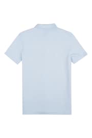 U.S. Polo Assn. Mens Regular Fit Blue Texture Short Sleeve Shirt - Image 6 of 7