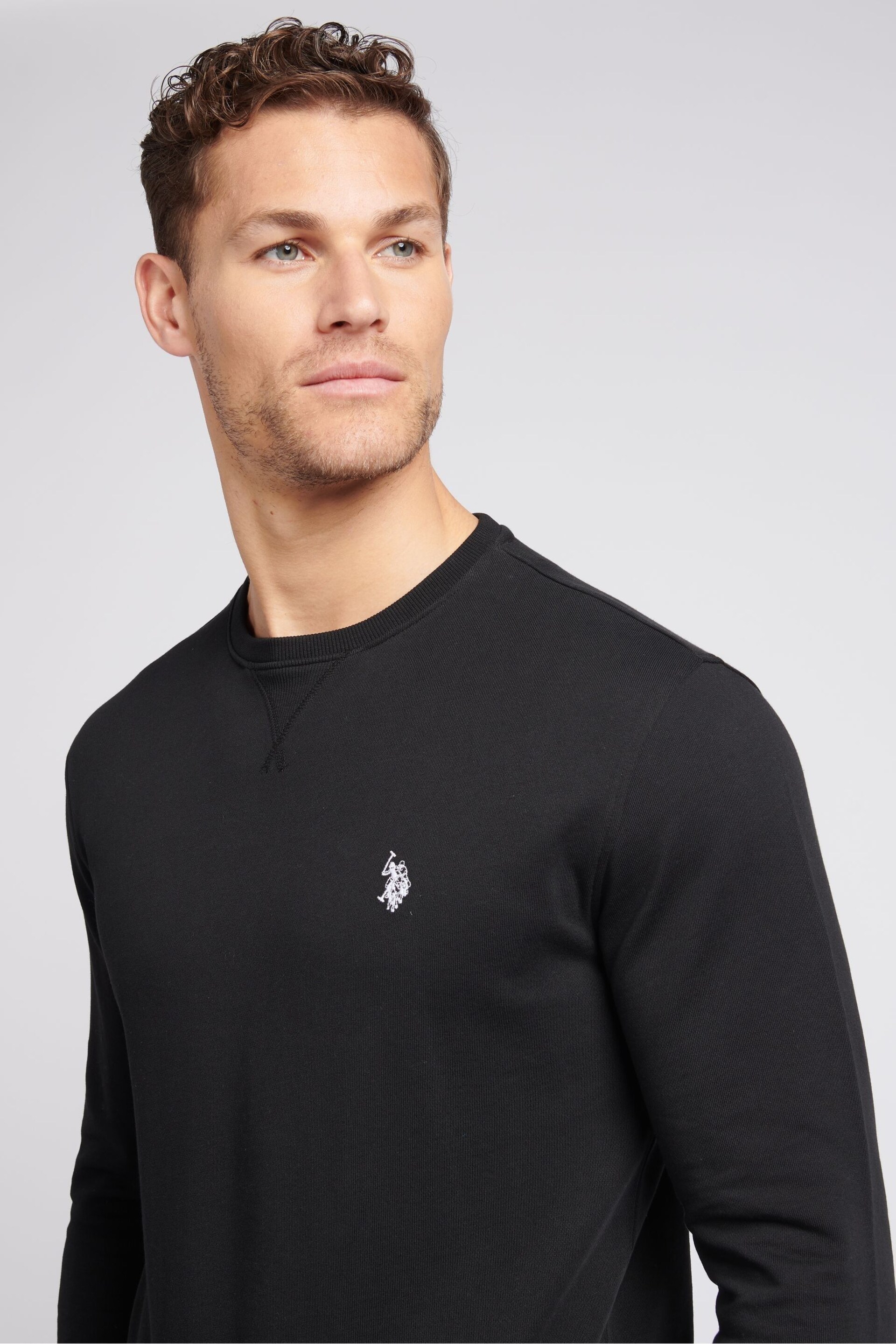 U.S. Polo Assn. Mens Classic Fit Double Horsemen Sweatshirt - Image 2 of 9