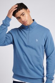 U.S. Polo Assn. Mens Classic Fit 1/4 Zip Sweatshirt - Image 4 of 8