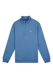 U.S. Polo Assn. Mens Classic Fit 1/4 Zip Sweatshirt - Image 6 of 8