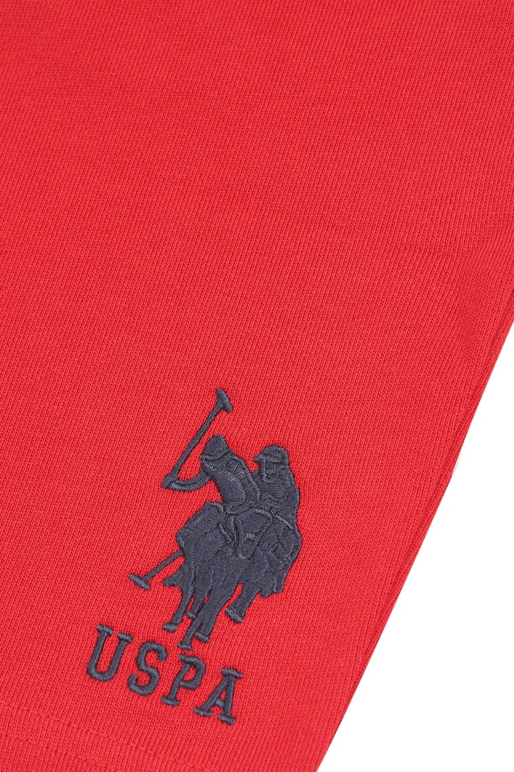 U.S. Polo Assn. Red Mens Classic Fit Player 3 Sweat Shorts - Image 8 of 8