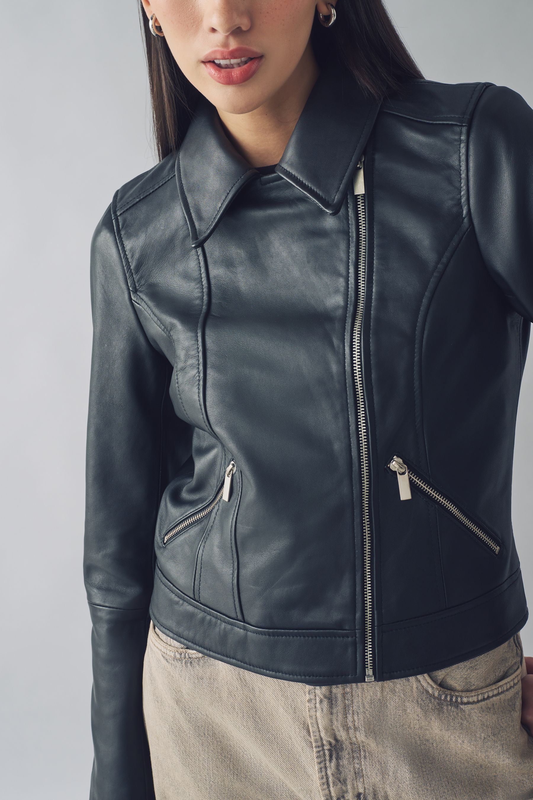 Urban leather motorcycle jacket discount