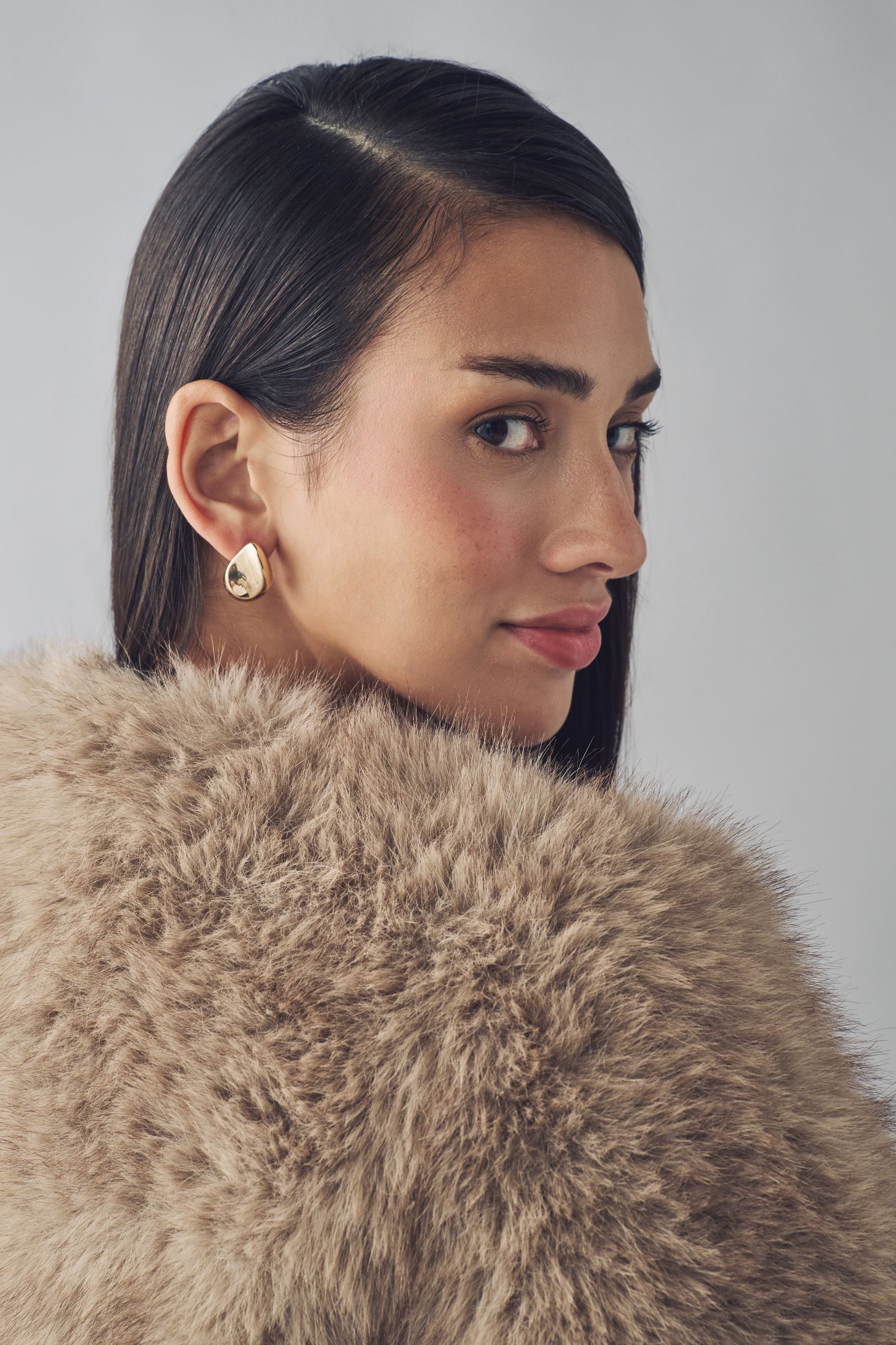Urban Code Brown Faux Fur Jacket