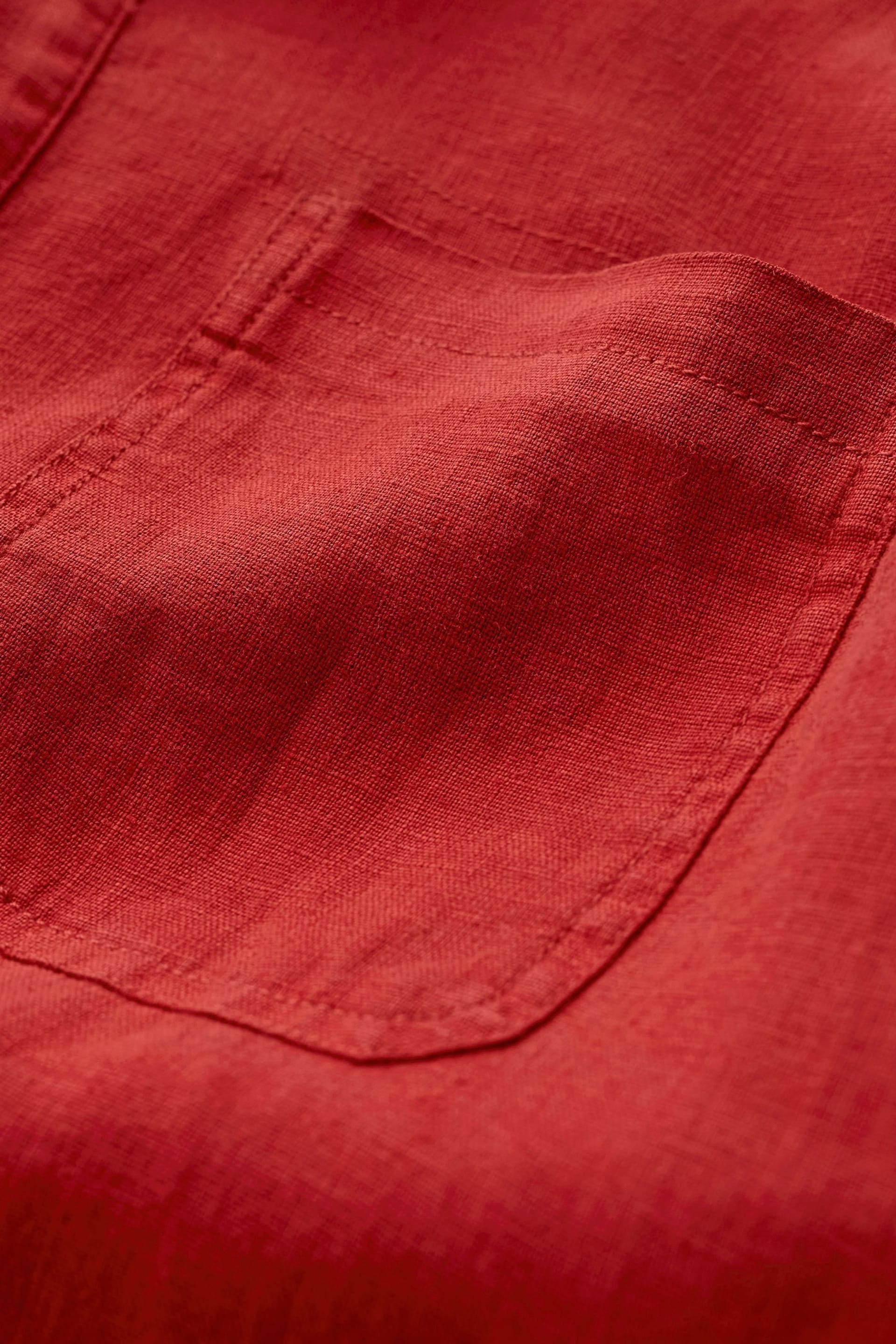 Seasalt Cornwall Red Mens Artist's Shirt - Image 5 of 5